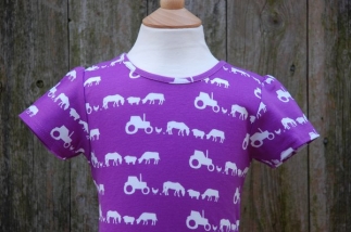 Farm Silhouette T-Shirt Purple